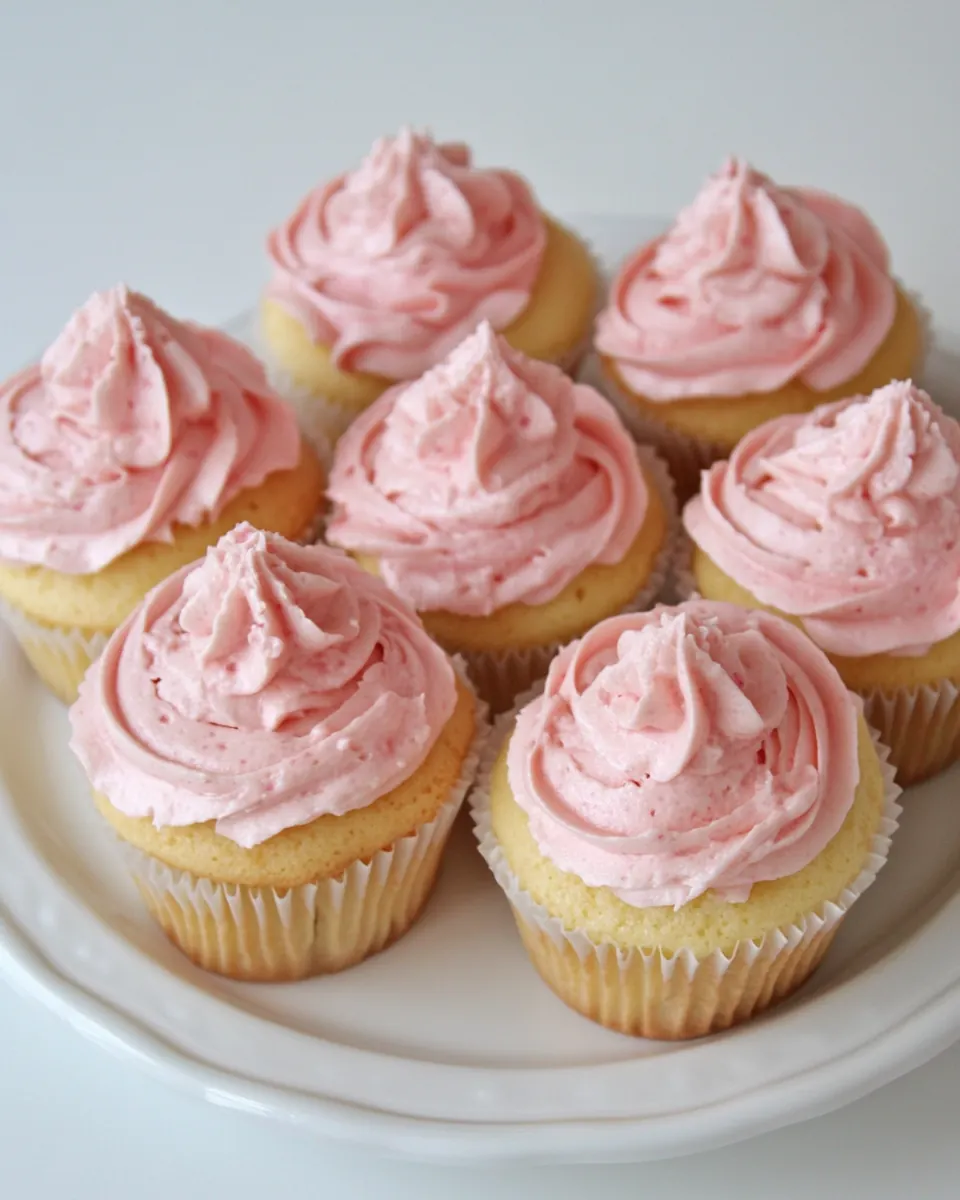 Rhubarb Cupcakes