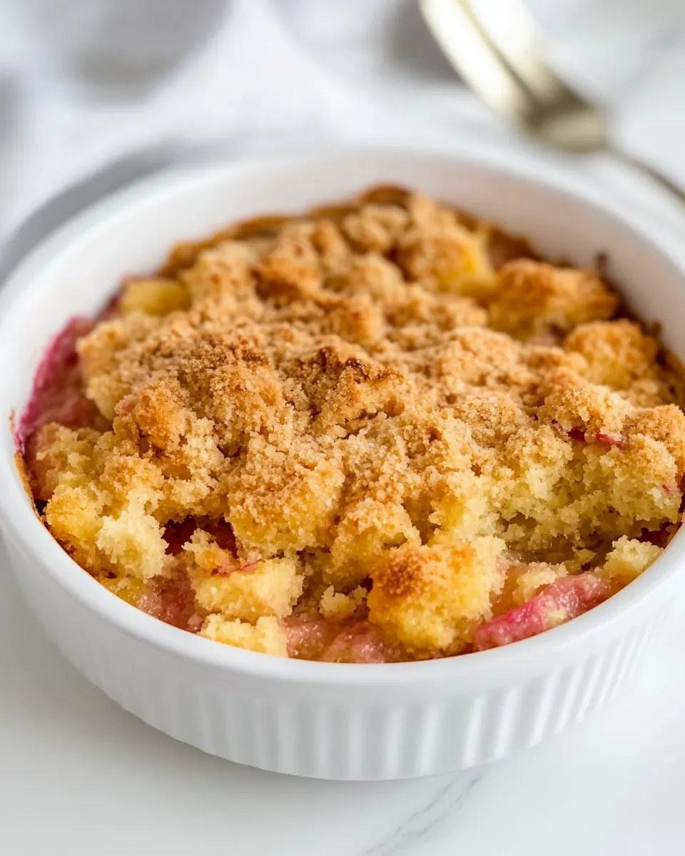 Rhubarb Dump Cake