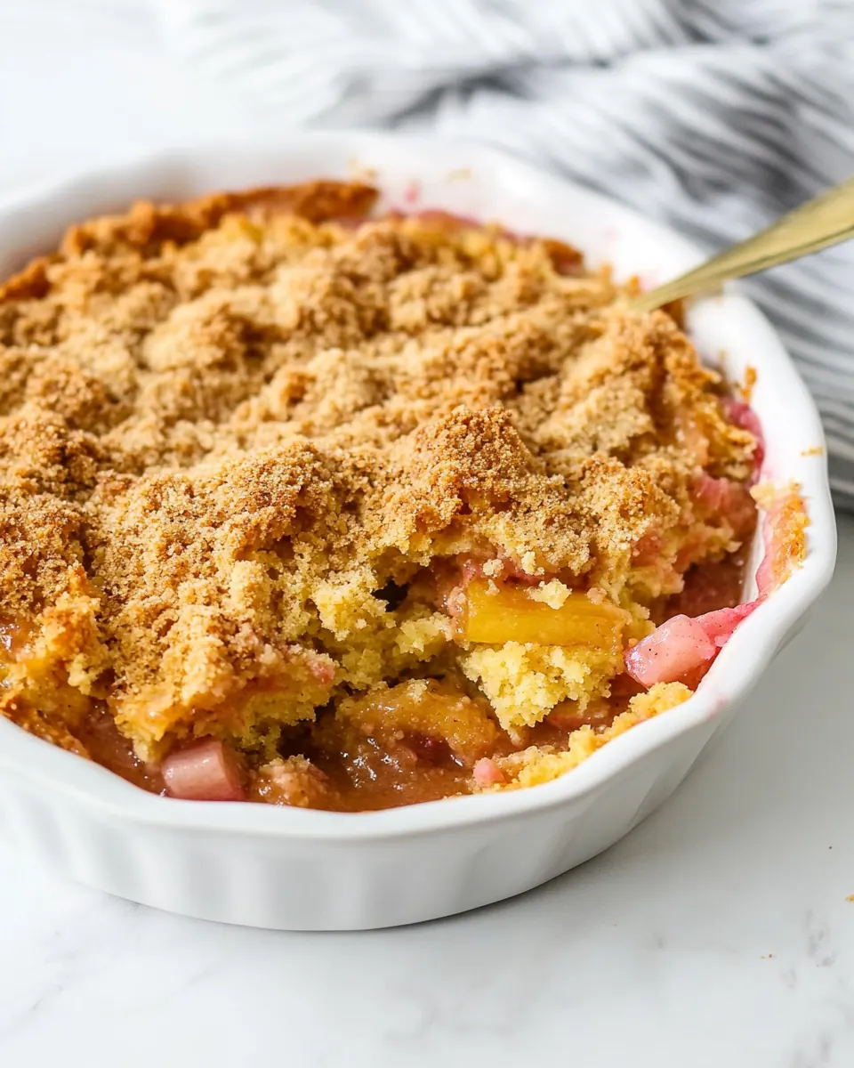 Rhubarb Dump Cake