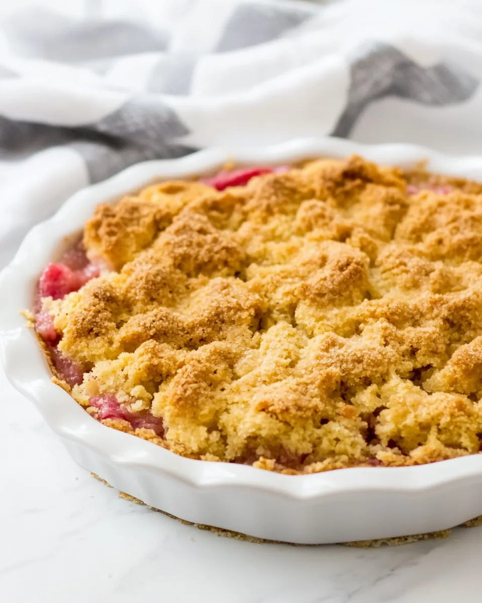Rhubarb Dump Cake