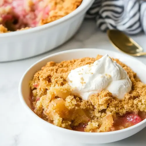 Rhubarb Dump Cake
