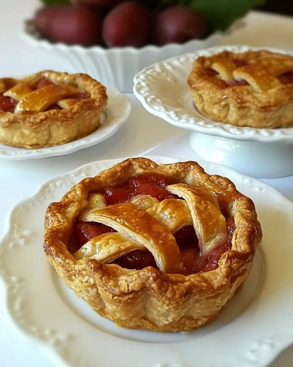 Rhubarb Pie Tartlets