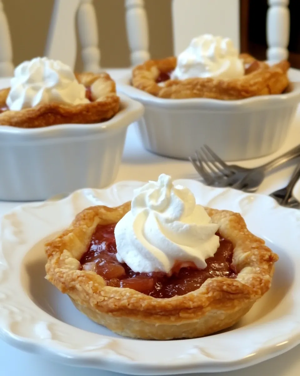 Rhubarb Pie Tartlets