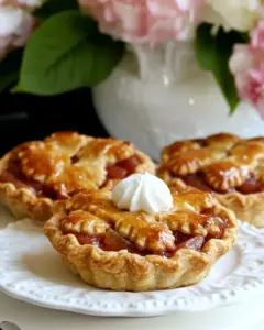 Rhubarb Pie Tartlets