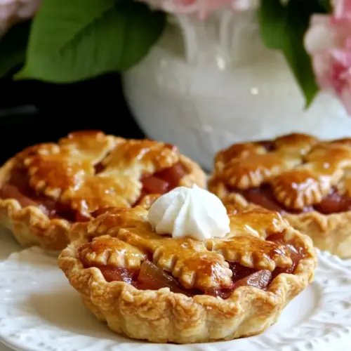 Rhubarb Pie Tartlets