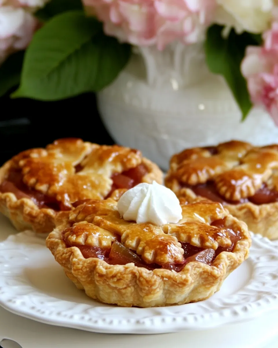 Rhubarb Pie Tartlets