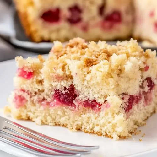 Rhubarb Streusel Cake