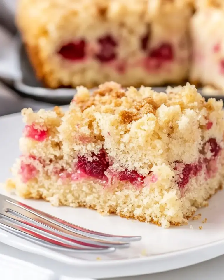 Rhubarb Streusel Cake