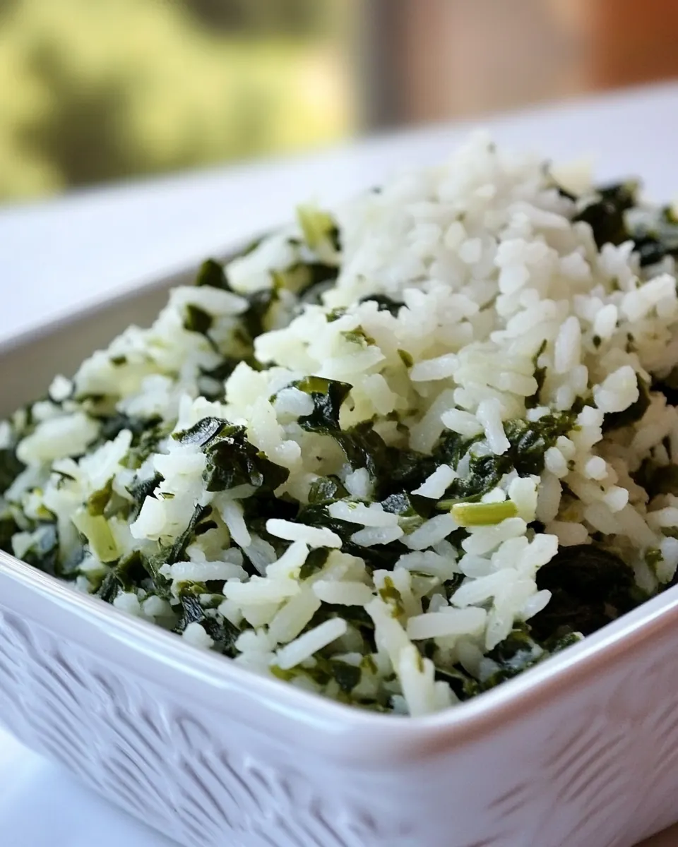 Rice with Spinach