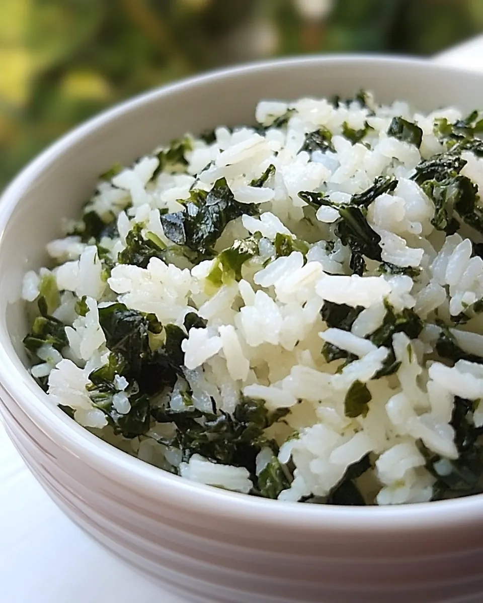 Rice with Spinach