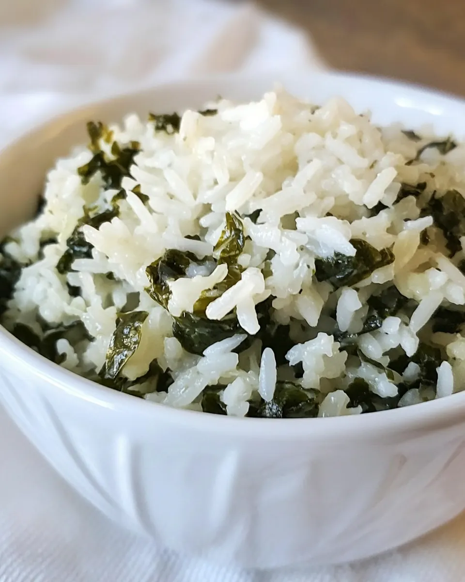 Rice with Spinach