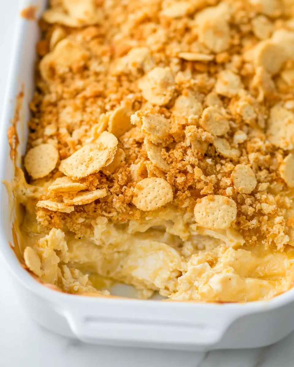 Ritz Cracker Chicken Casserole