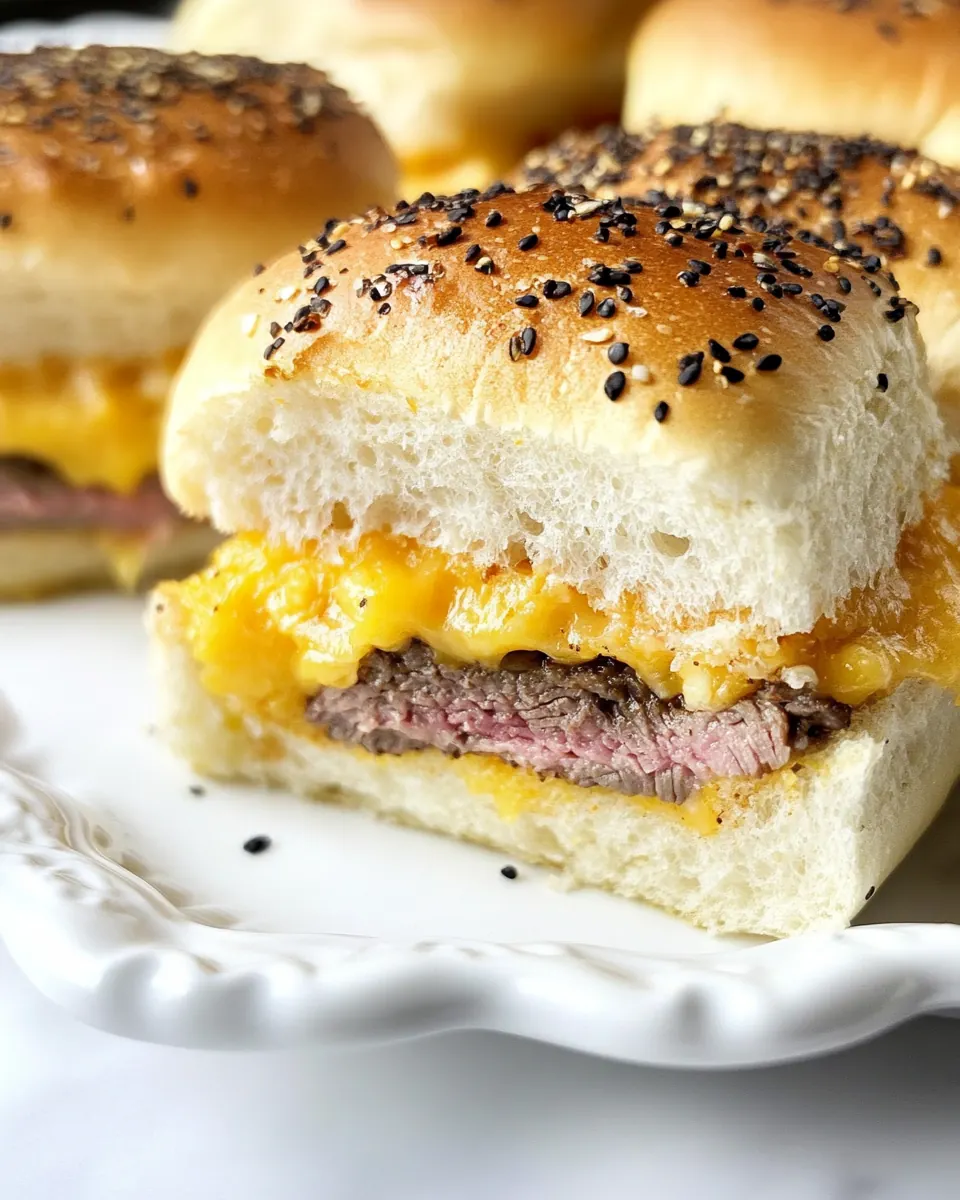 Roast Beef and Cheddar Sliders