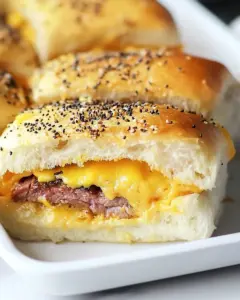 Roast Beef and Cheddar Sliders