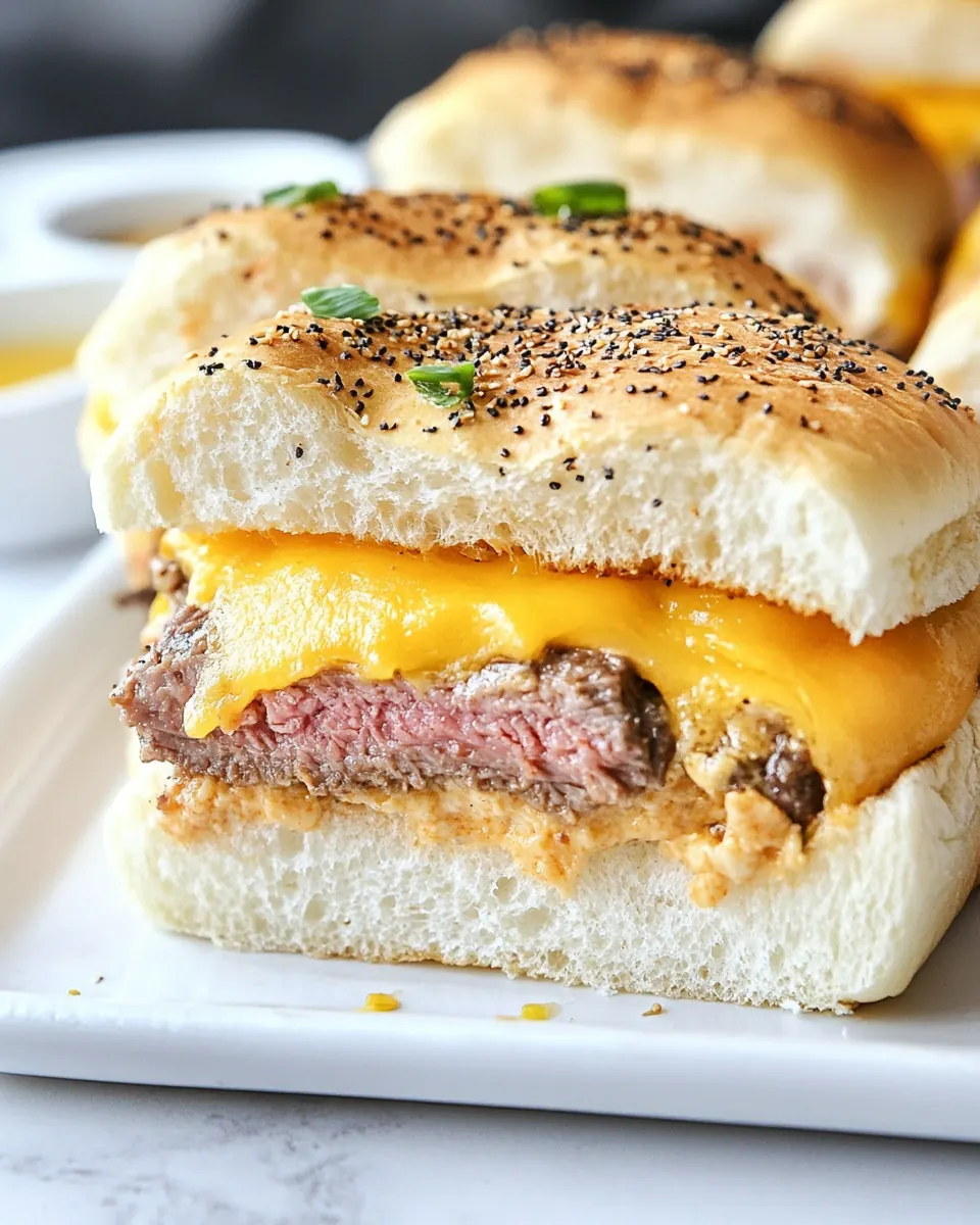 Roast Beef and Cheddar Sliders