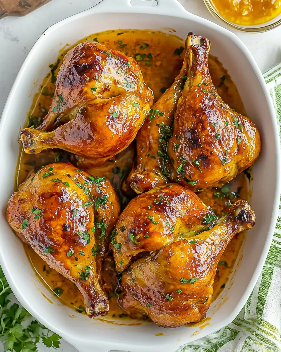 Roasted Apricot Ginger Glazed Game Hens