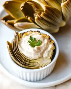 Roasted Artichoke with Skinny Aioli