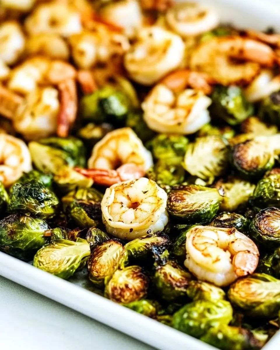 Roasted Asian Shrimp and Brussels Sprouts Sheet Pan Meal