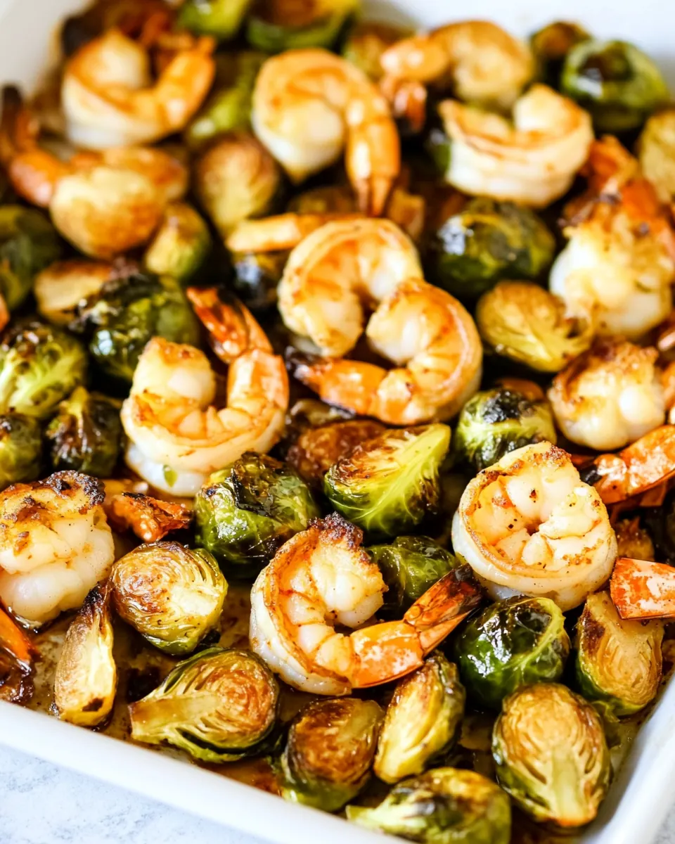 Roasted Asian Shrimp and Brussels Sprouts Sheet Pan Meal