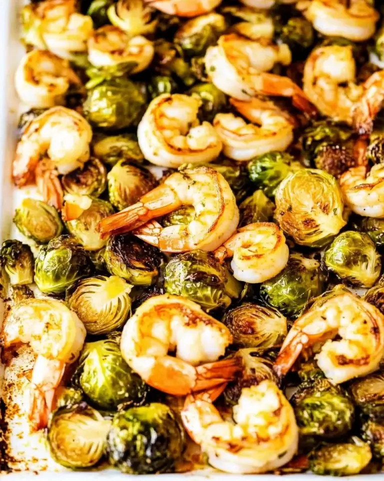 Roasted Asian Shrimp and Brussels Sprouts Sheet Pan Meal