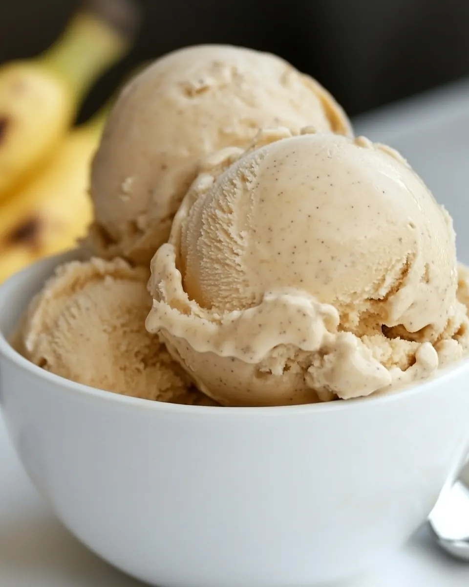 Roasted Banana Ice Cream