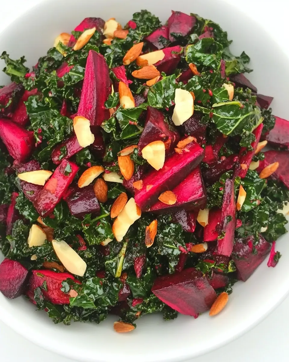 Roasted Beet and Kale Salad