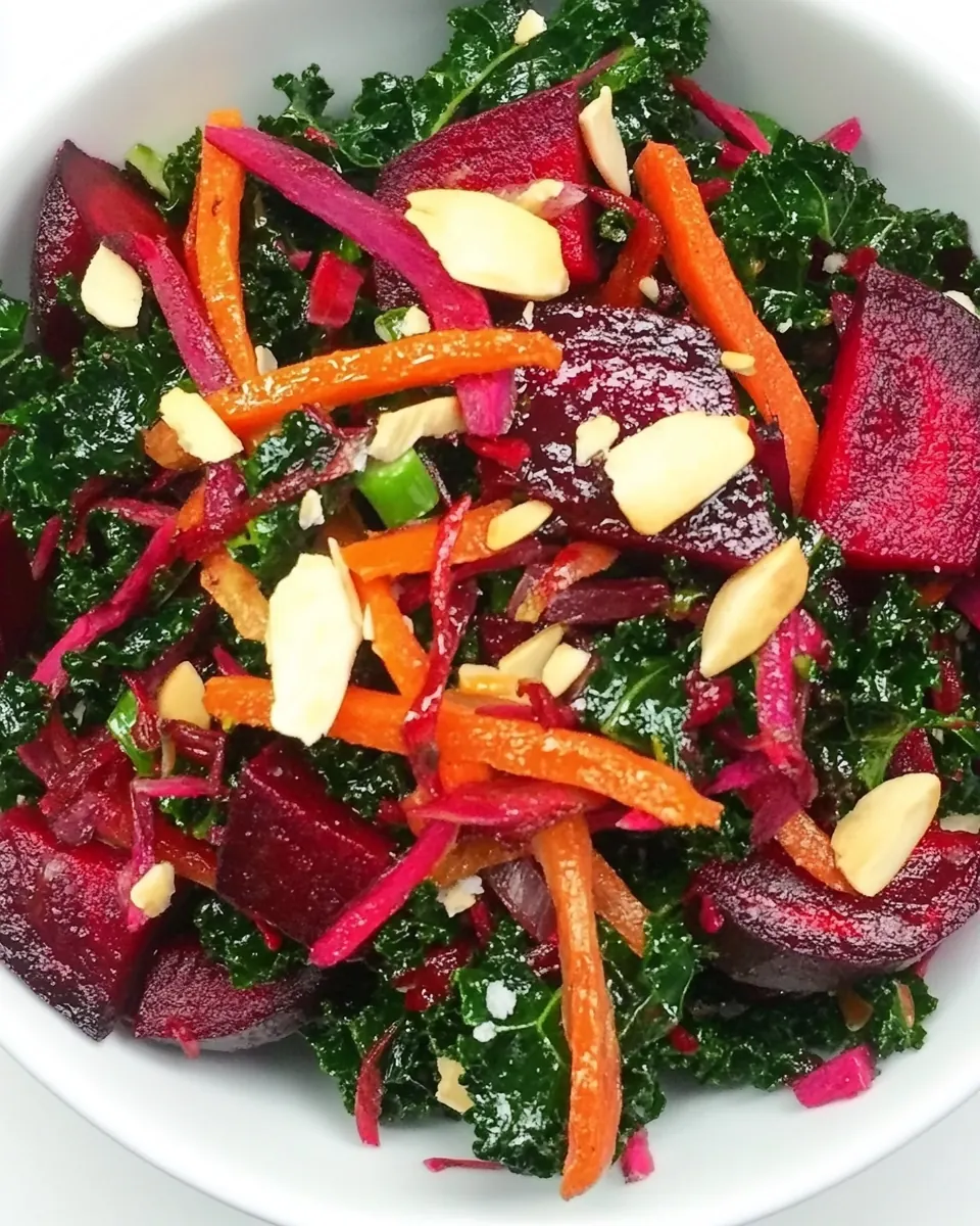 Roasted Beet and Kale Salad