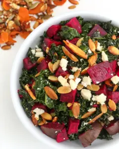 Roasted Beet and Kale Salad