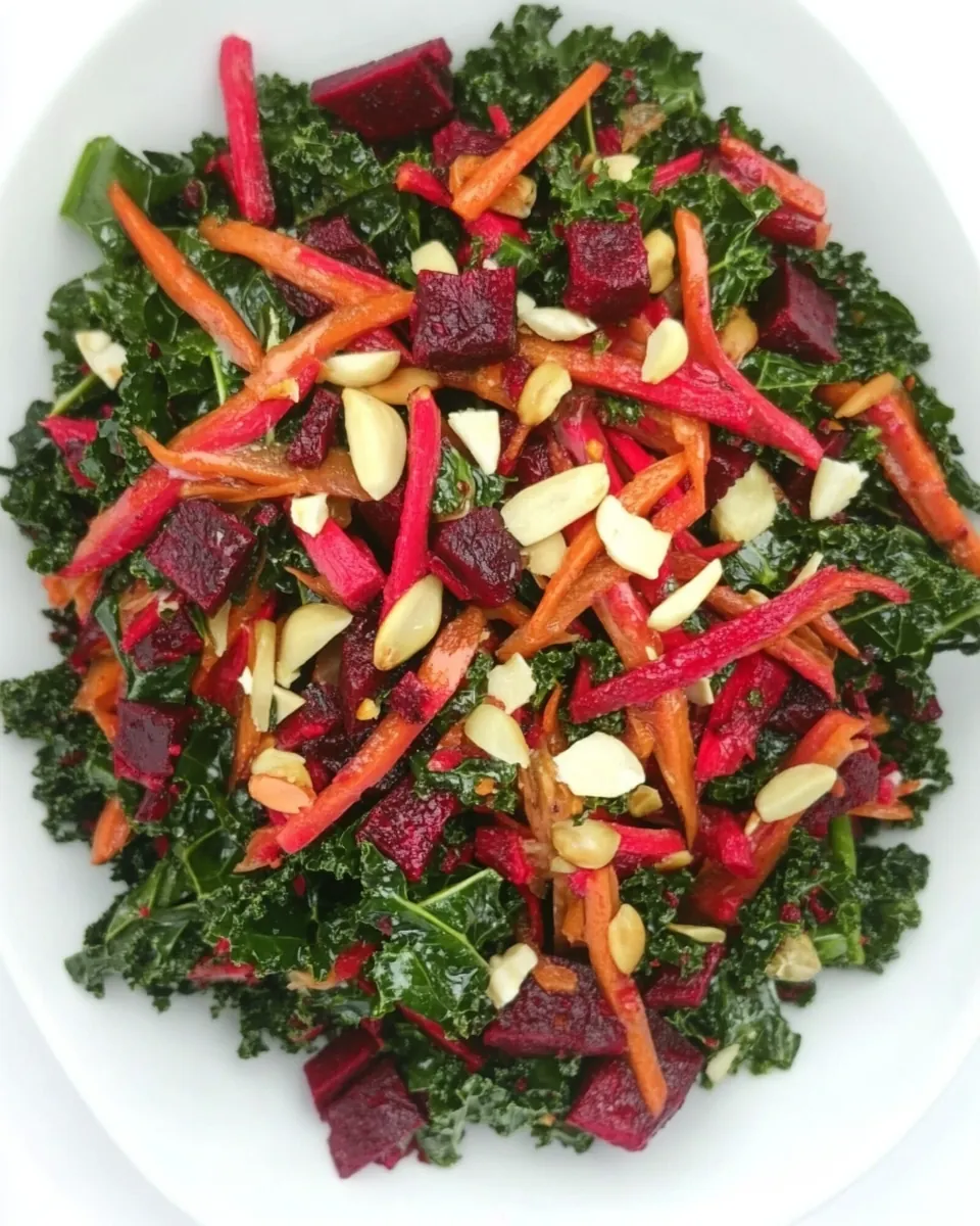 Roasted Beet and Kale Salad