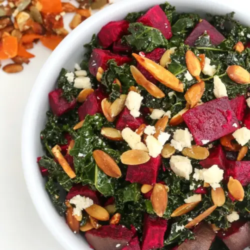Roasted Beet and Kale Salad