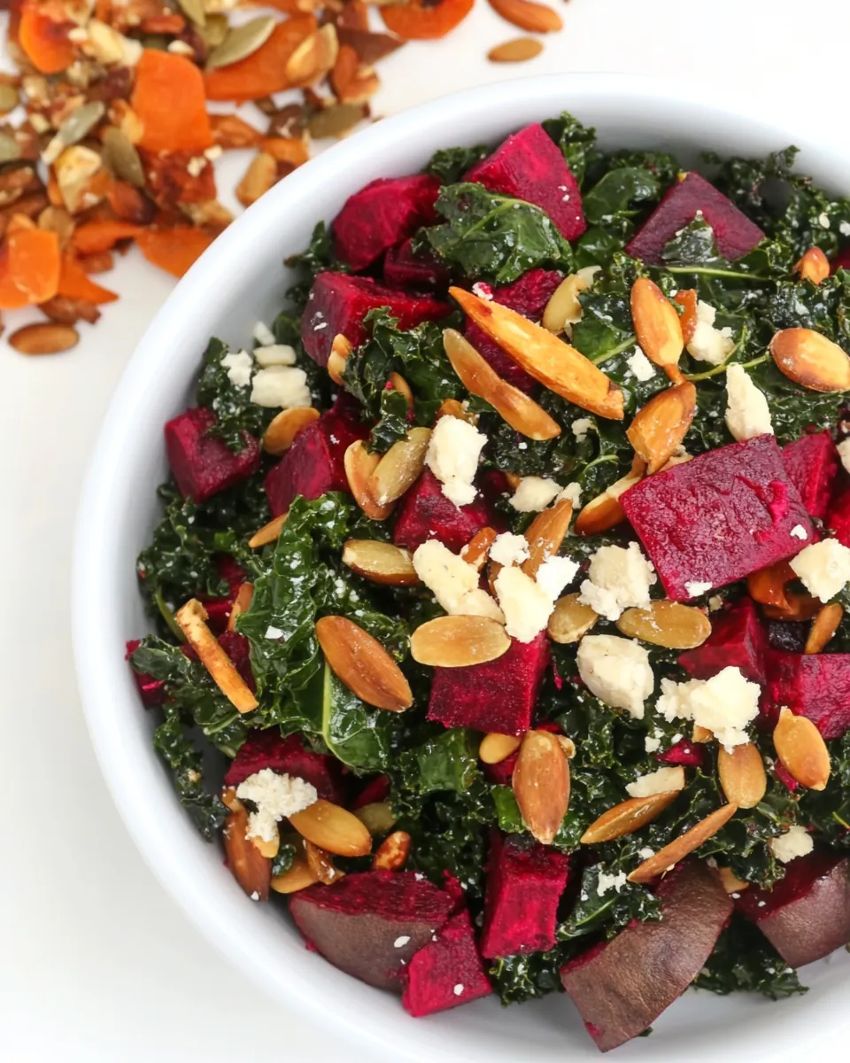 Roasted Beet and Kale Salad