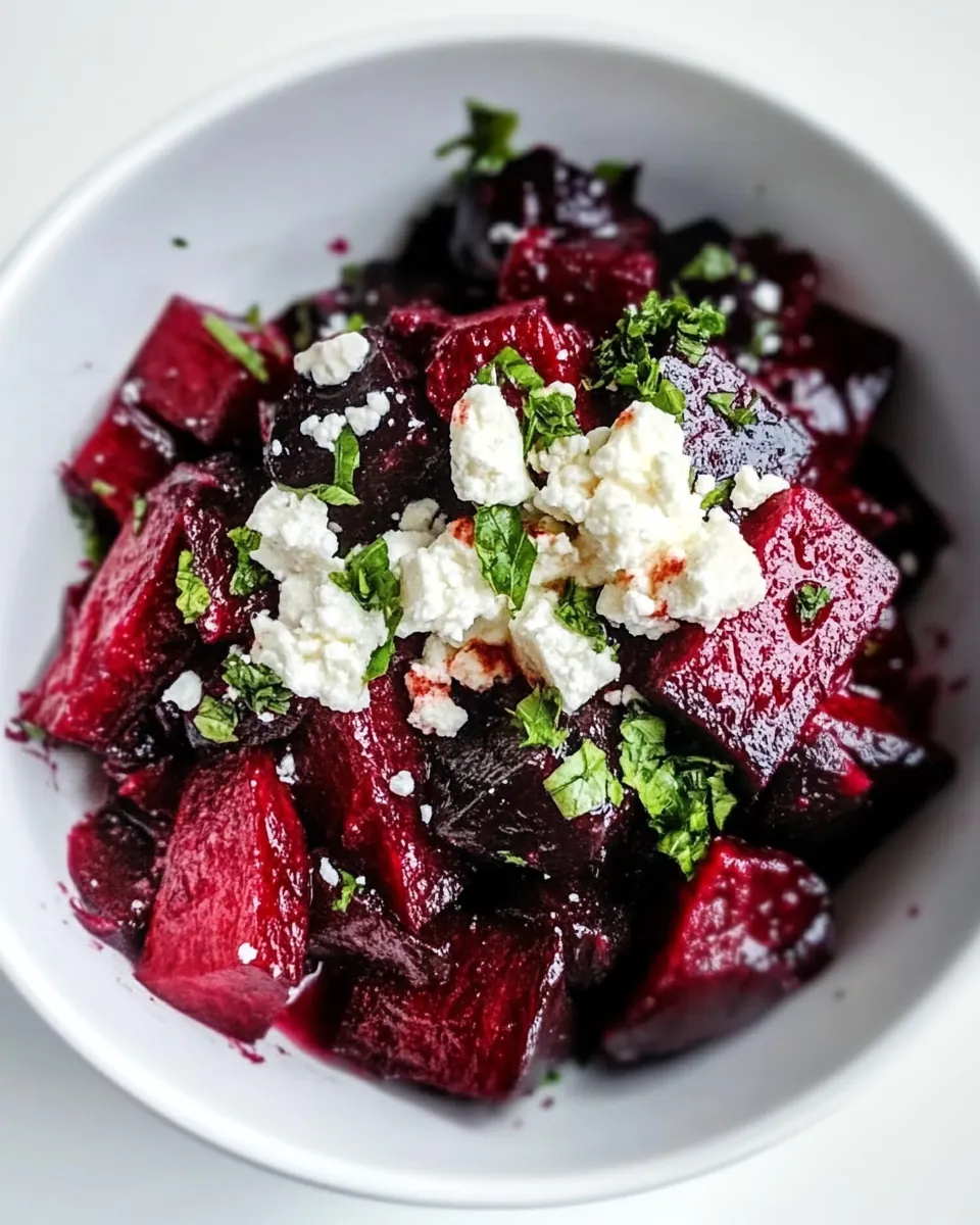 Roasted Beets With Goat Cheese