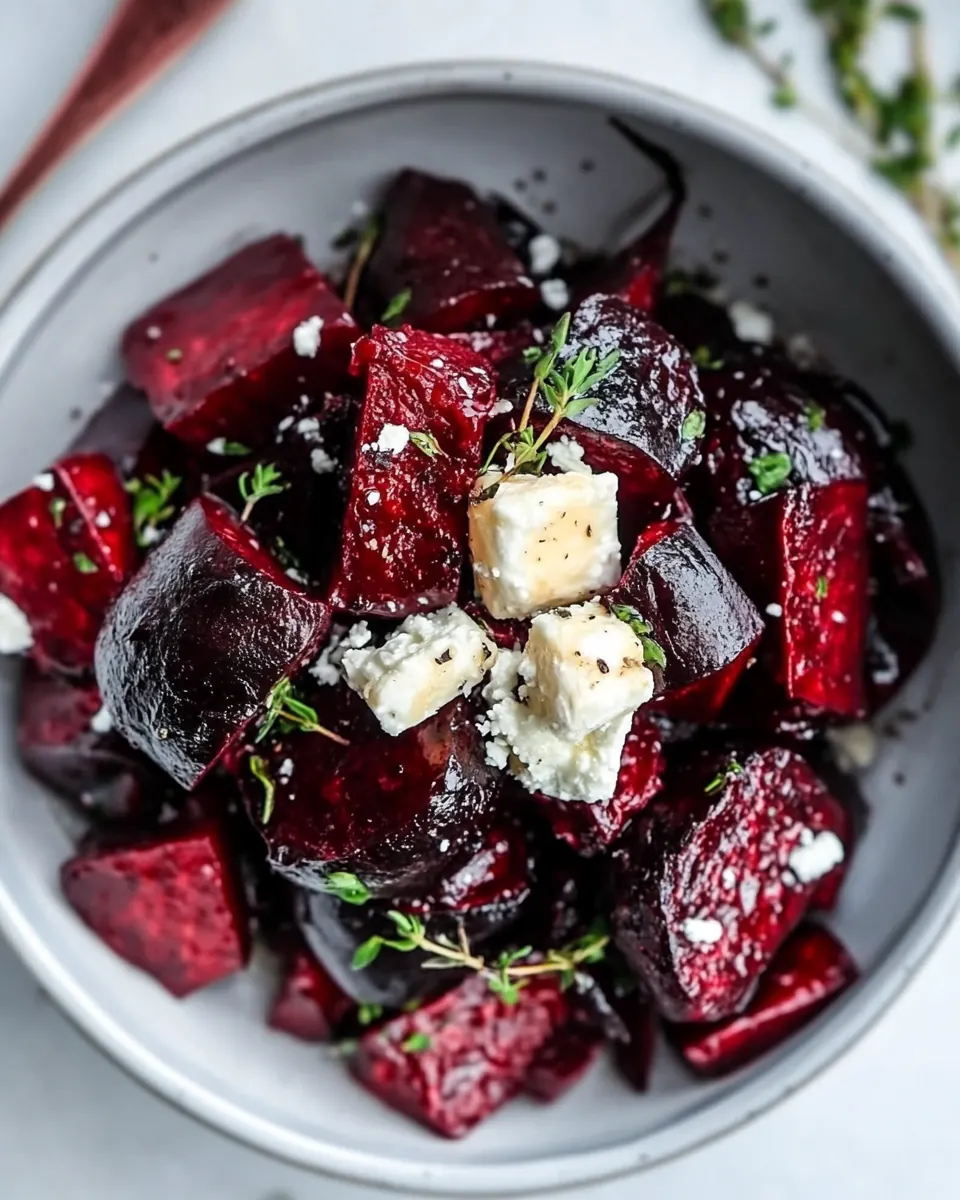 Roasted Beets With Goat Cheese