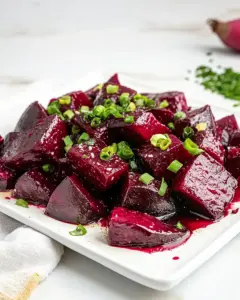 Roasted Beets with White Balsamic Dressing