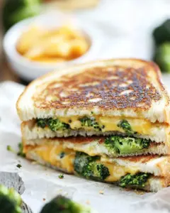 Roasted Broccoli Grilled Cheese
