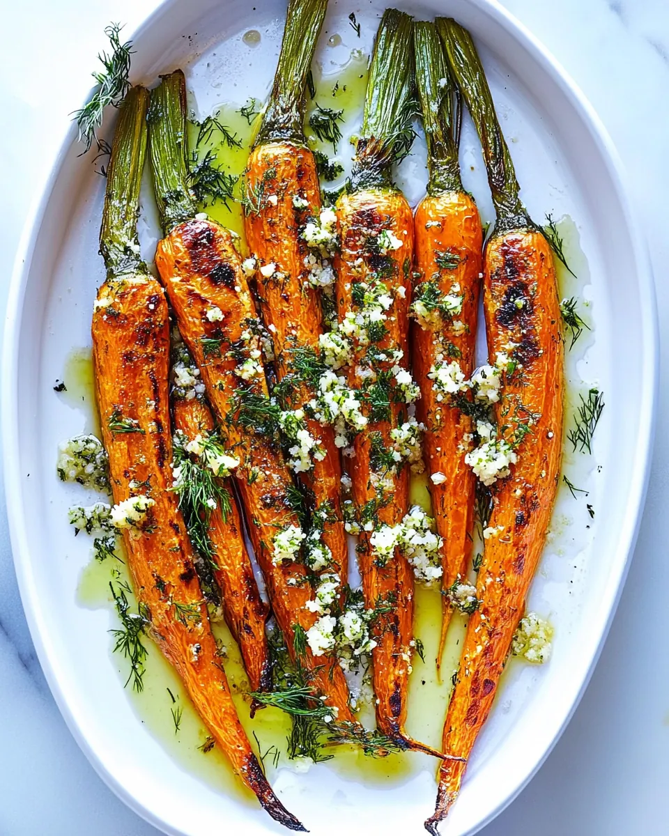 Roasted Carrots with Dill Gremolata
