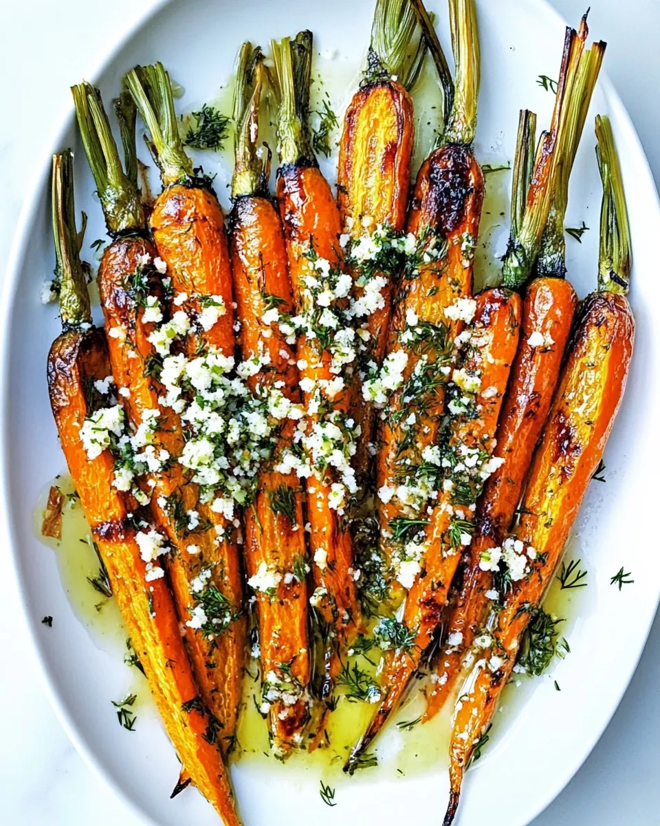 Roasted Carrots with Dill Gremolata