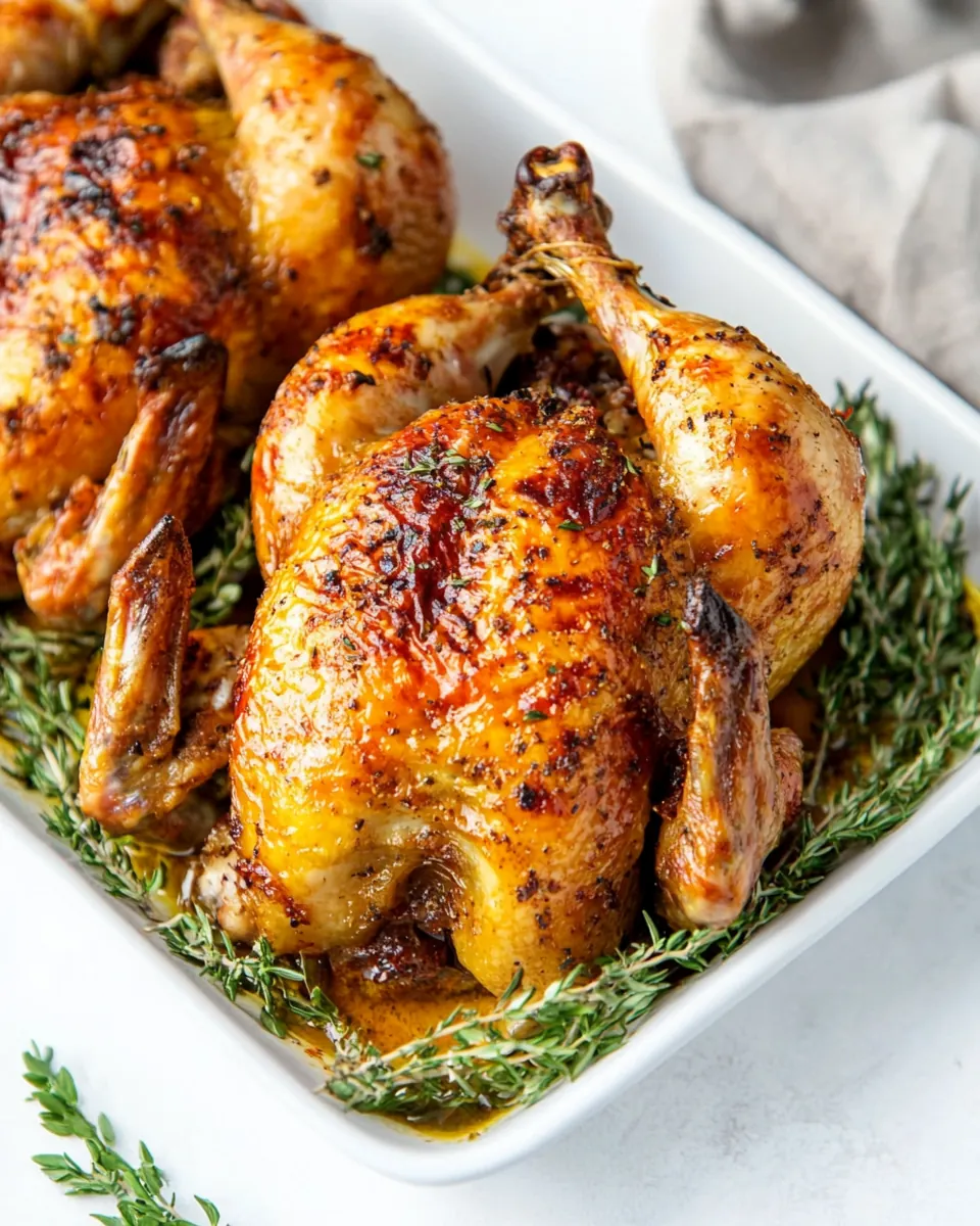 Roasted Cornish Hens