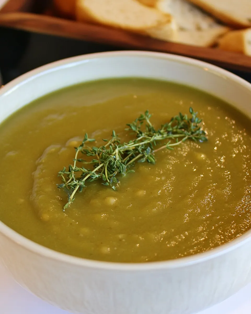 Roasted Eggplant Split Pea Soup