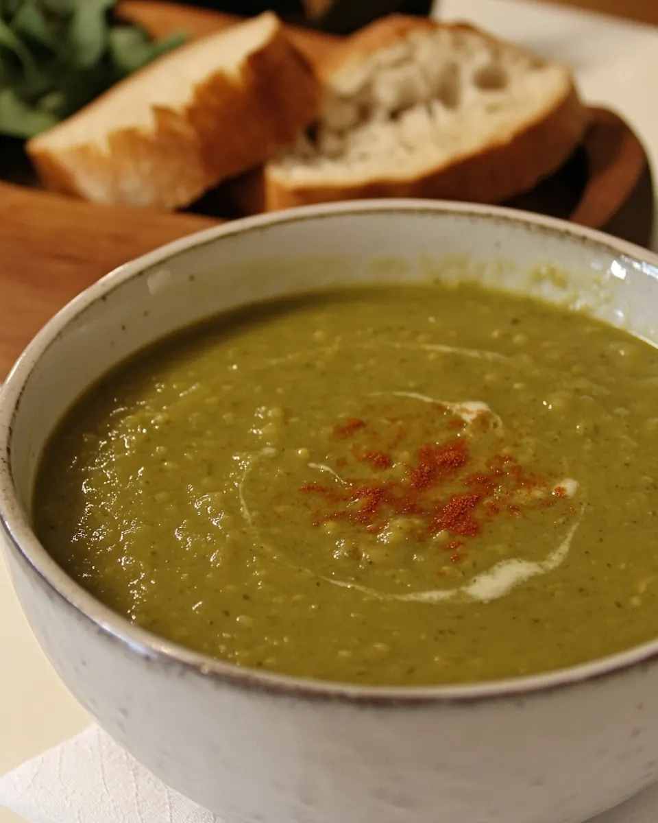 Roasted Eggplant Split Pea Soup
