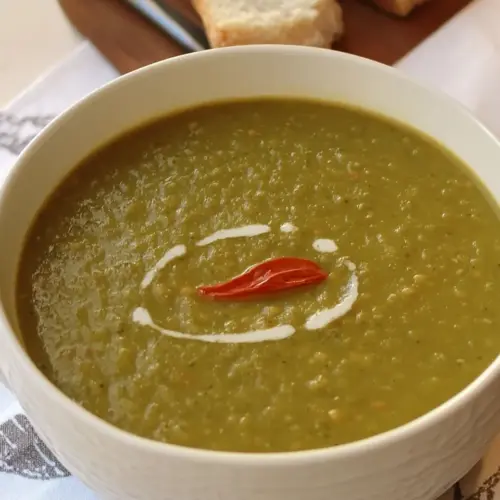 Roasted Eggplant Split Pea Soup