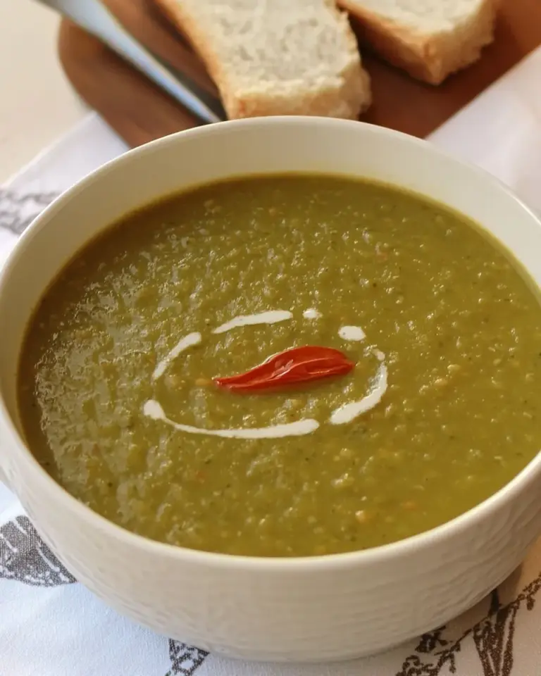 Roasted Eggplant Split Pea Soup