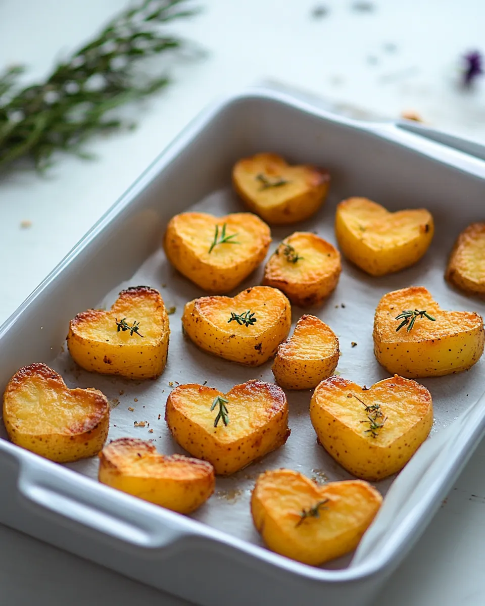 Roasted Heart Potatoes