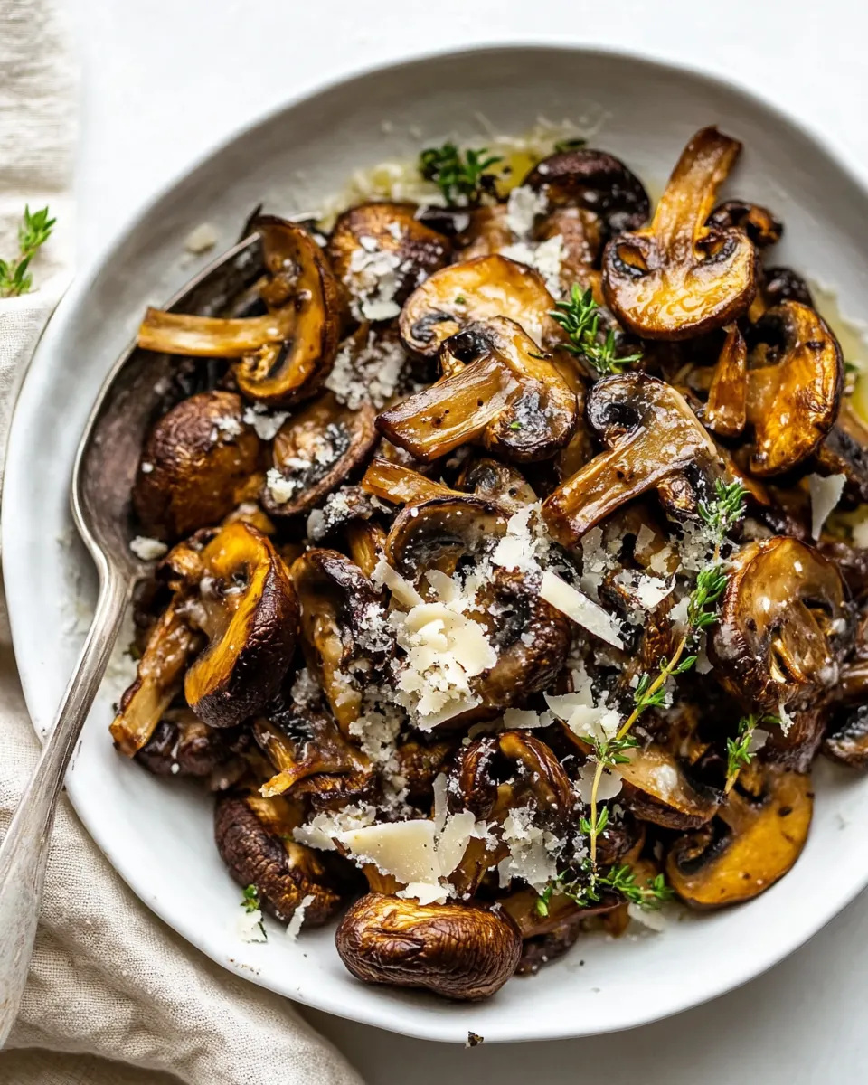 Roasted Mushrooms with Parmesan