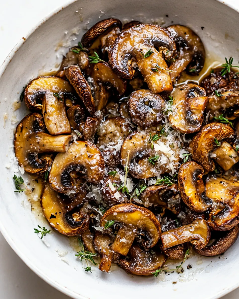 Roasted Mushrooms with Parmesan