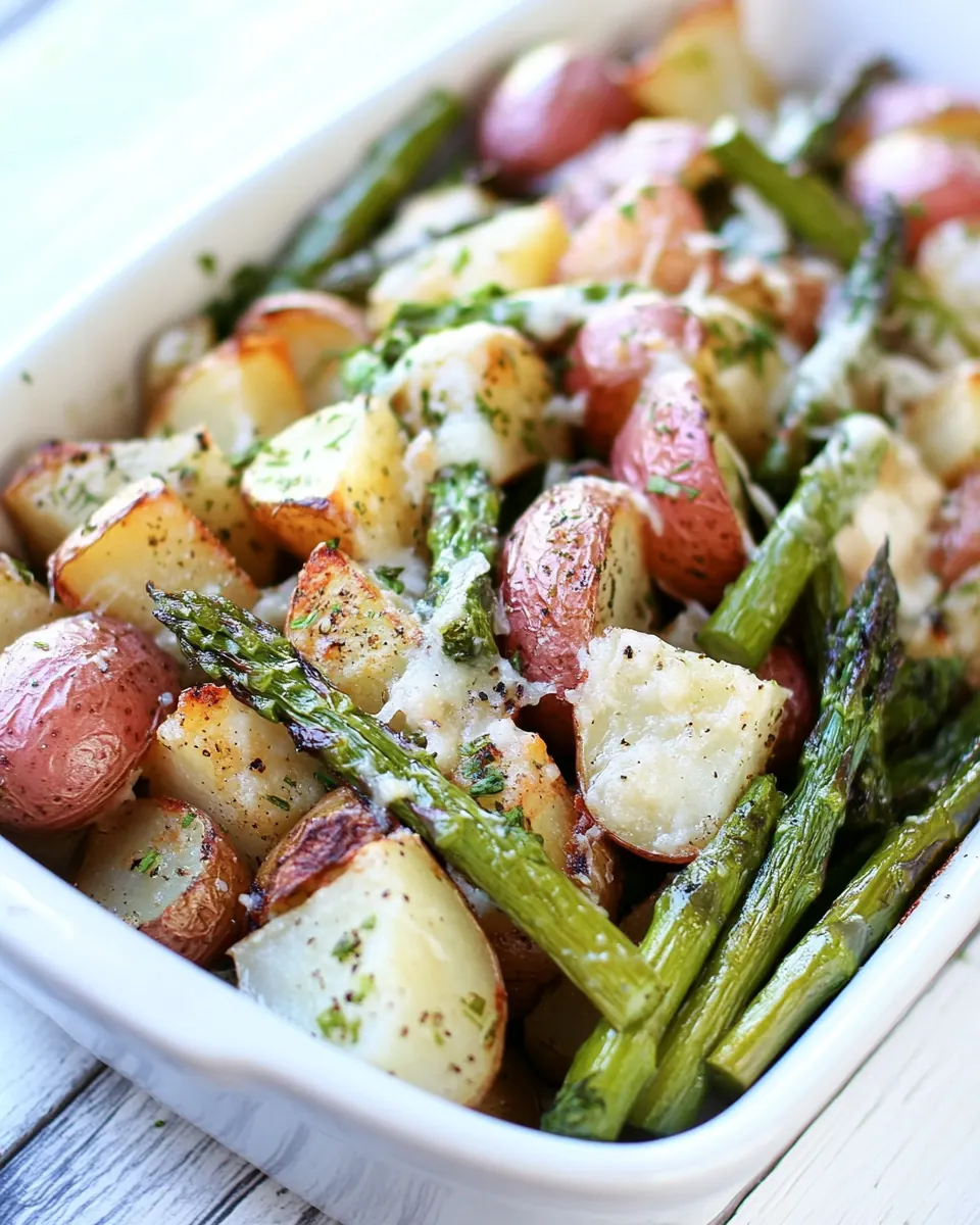 Roasted Potatoes and Asparagus