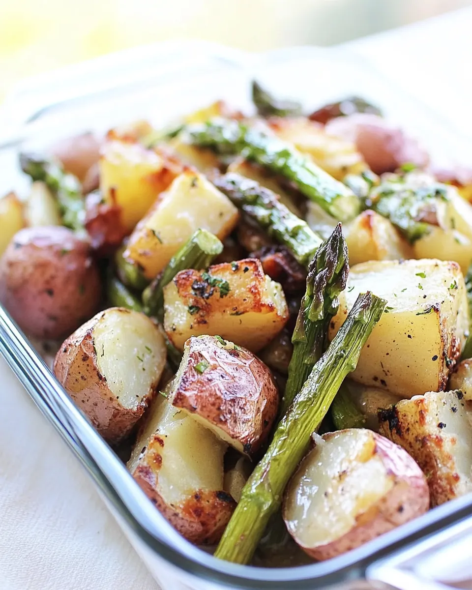Roasted Potatoes and Asparagus