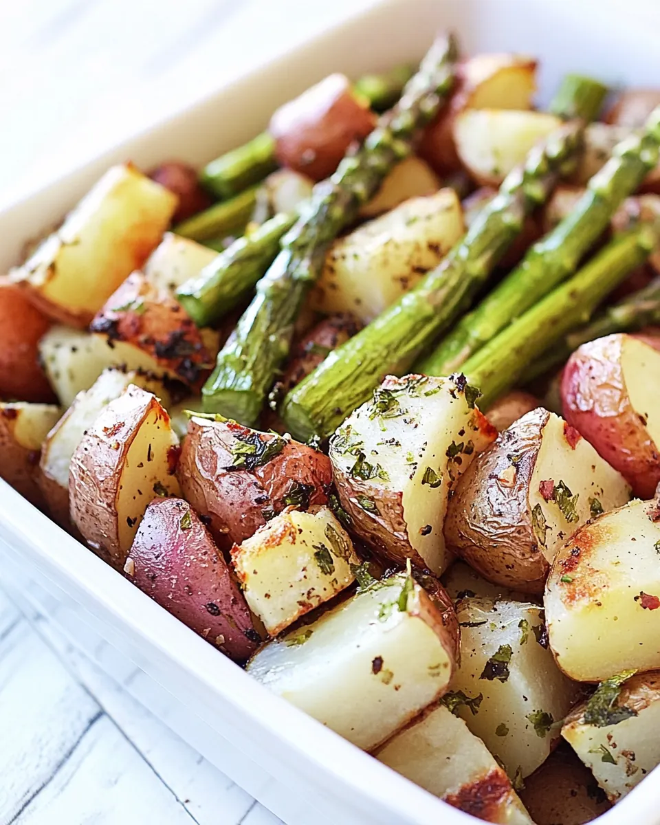 Roasted Potatoes and Asparagus