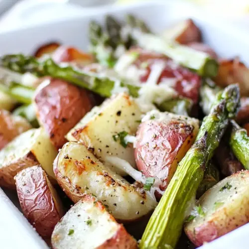 Roasted Potatoes and Asparagus