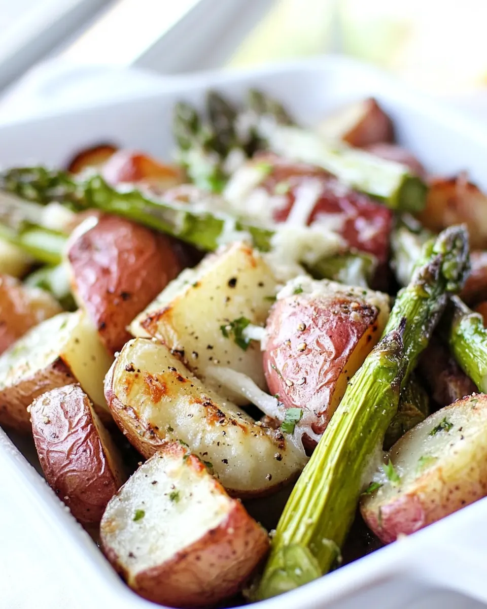 Roasted Potatoes and Asparagus